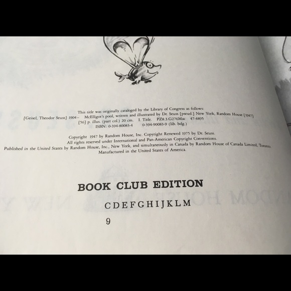 McElligot’s Pool by Dr. Seuss 1975 Hardcover 11” - Picture 5 of 11